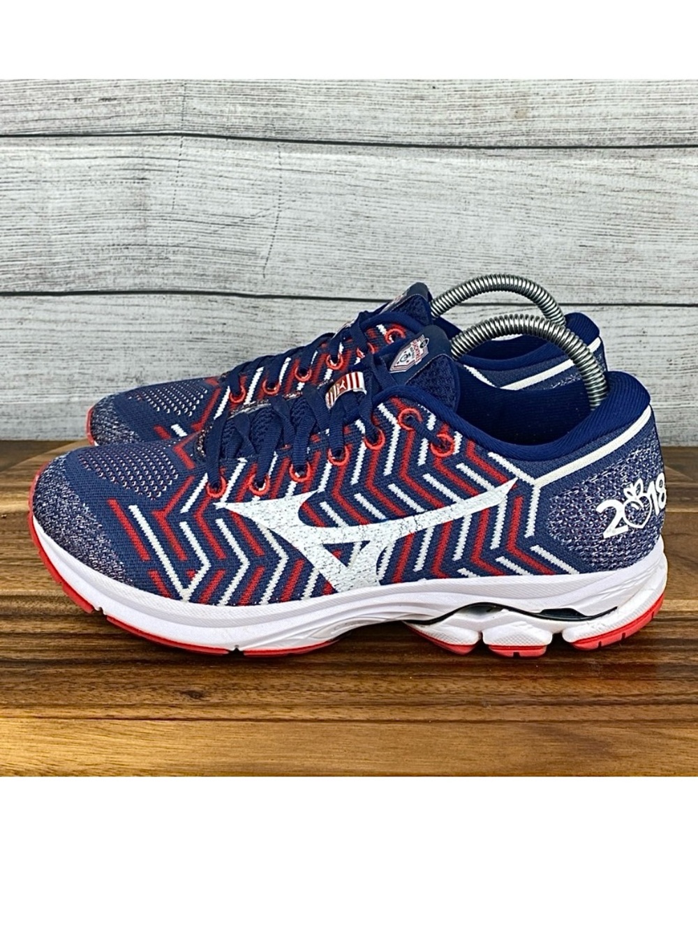 Mizuno Waveknit R1 2018 Peachtree Road Race Running Shoe Womens Size 10 Mens 8.5